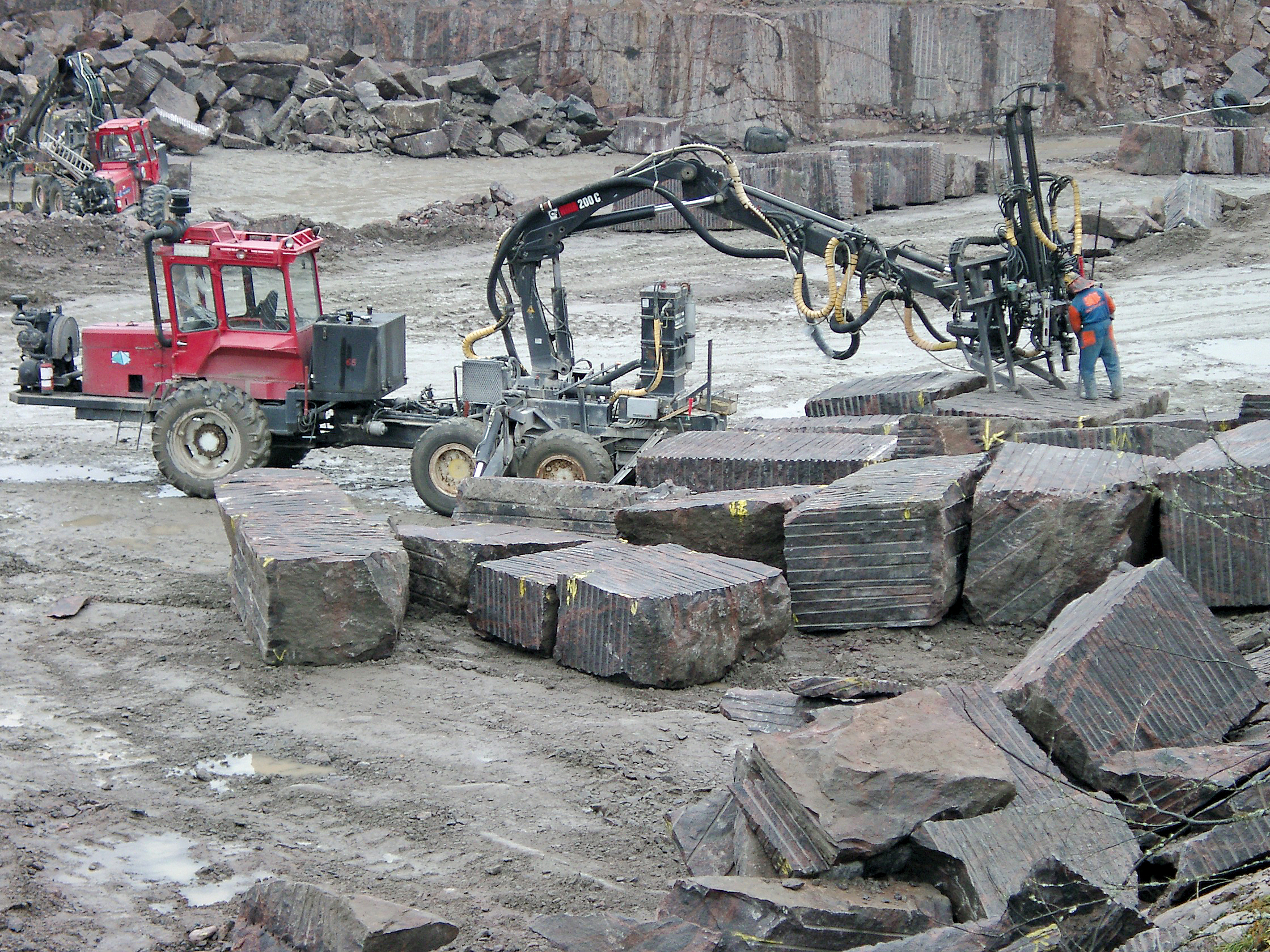 Finnish Nature Stone Industry workplaces in stone quarries