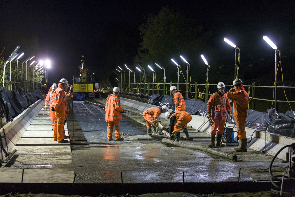 Hanson Concrete rail network project 