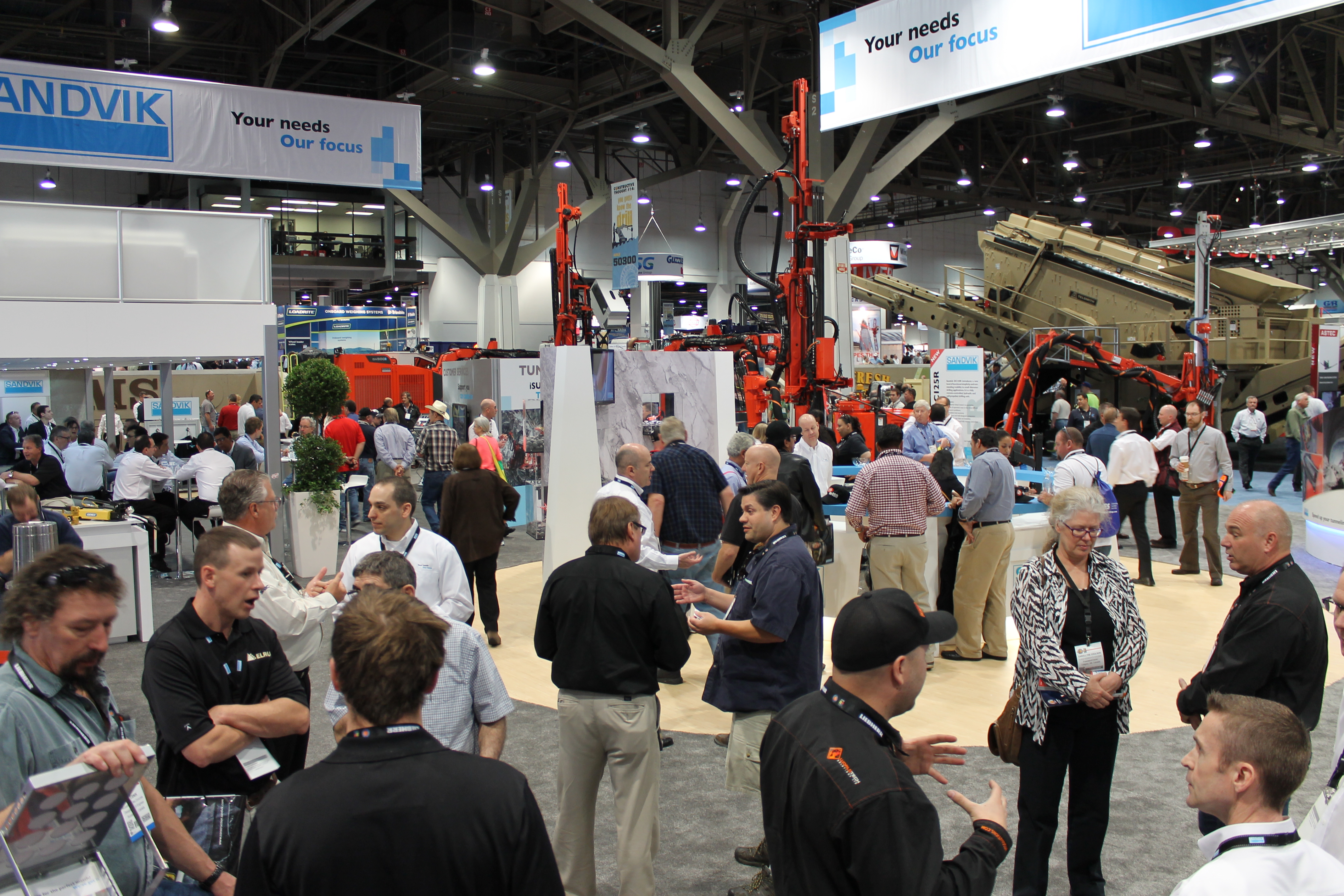 The Sandvik Construction stand at ConExpo-Con/Agg