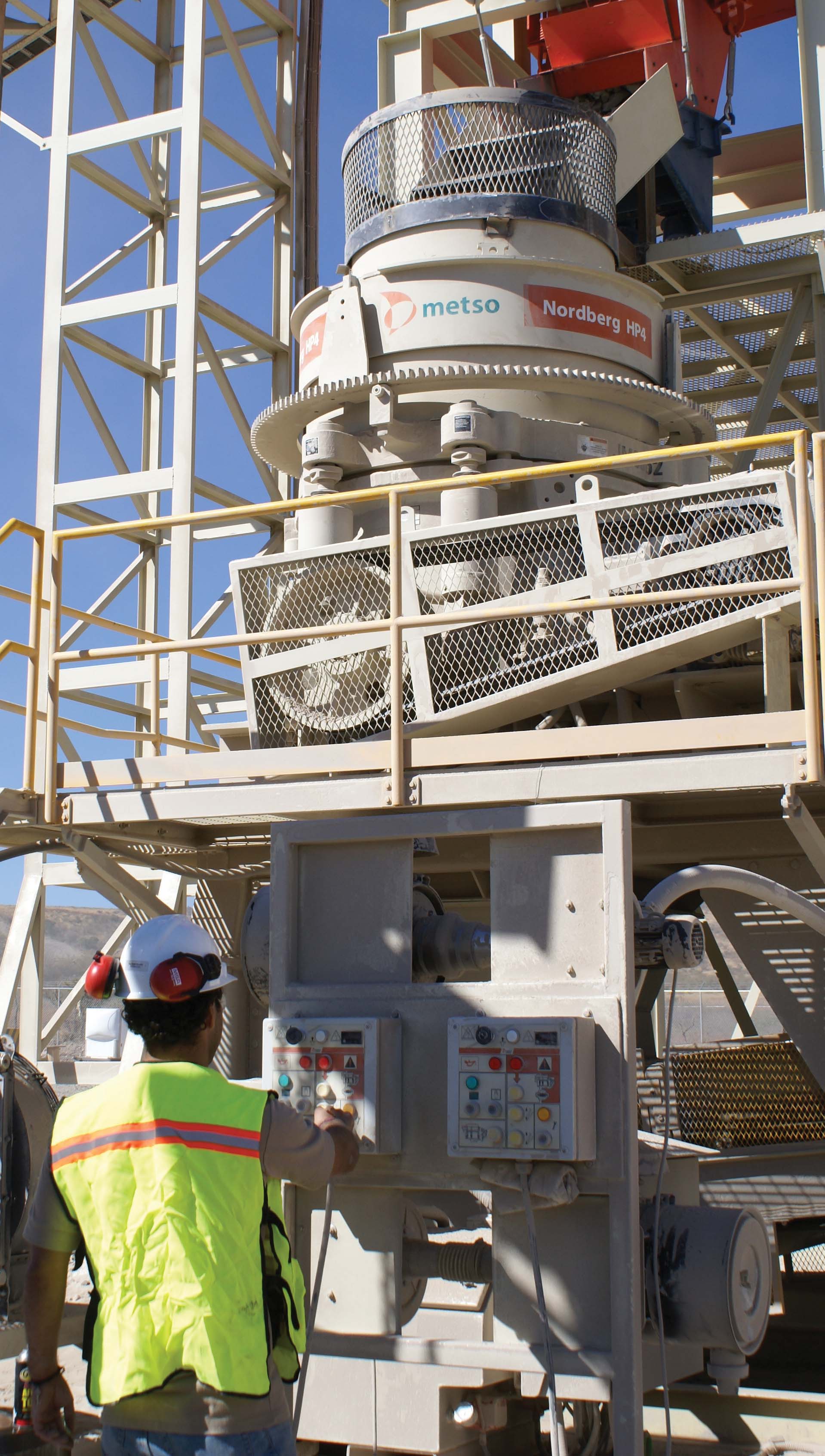 Metso’s HP4 cone crusher