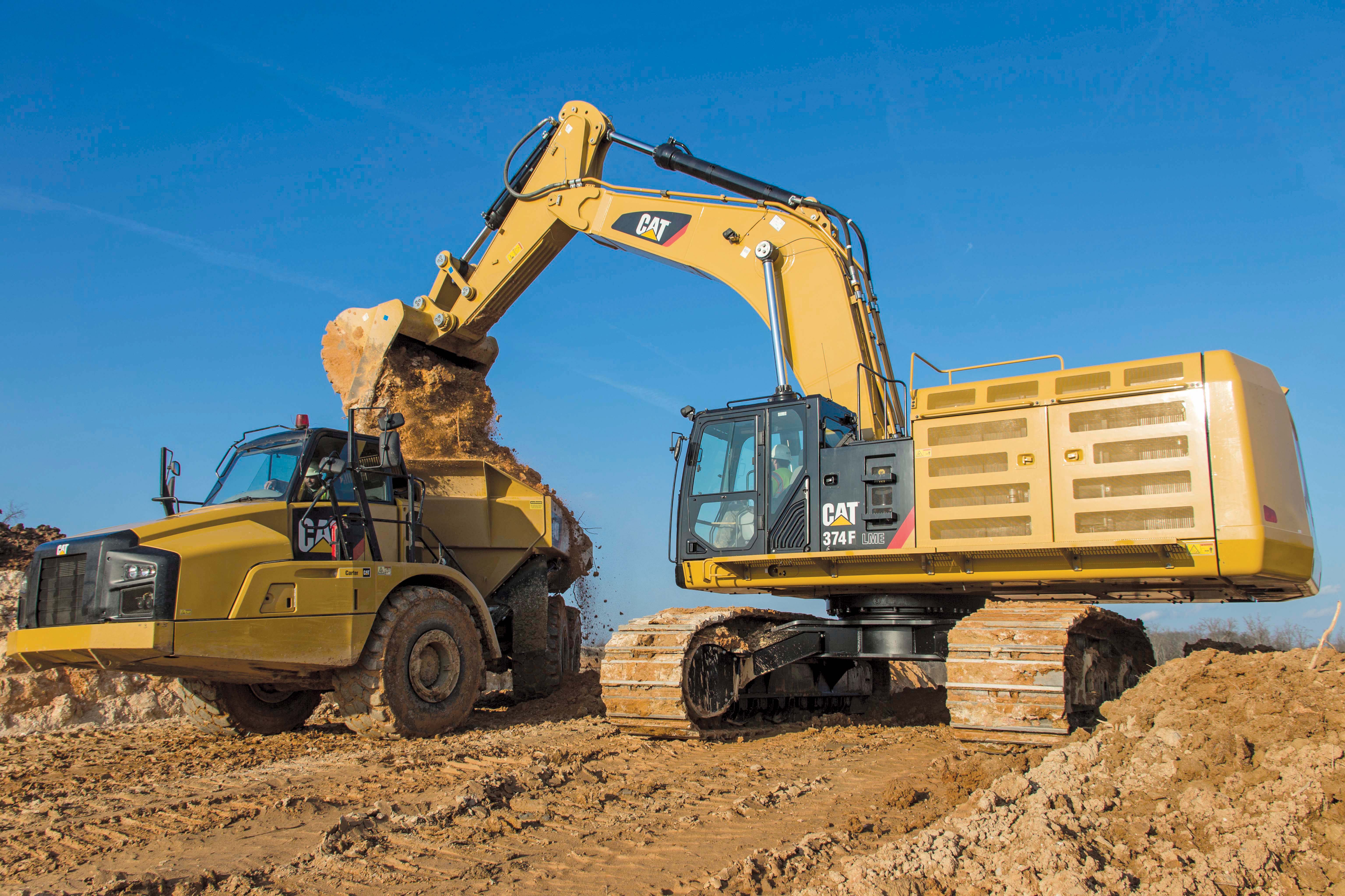 Caterpillar’s new 374F hydraulic excavator