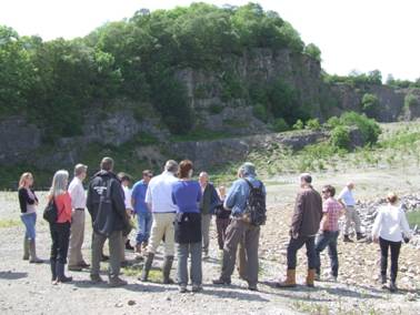 NAM/Restore site visit to Thresfield quarry