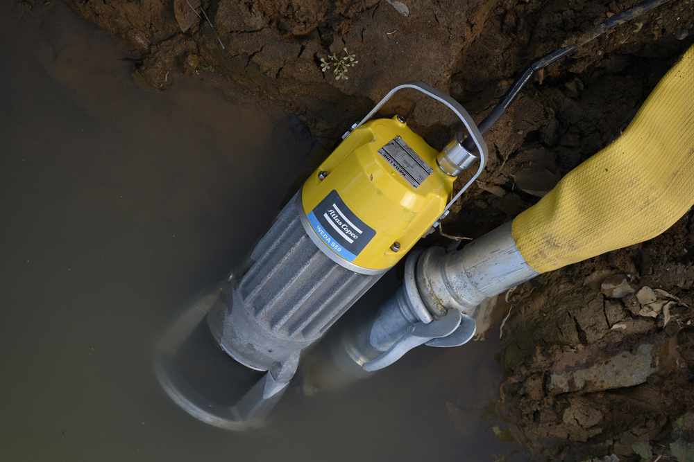 Atlas Copco’s WEDA submersible dewatering pump range