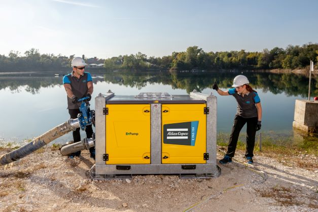 Atlas Copco’s new E-Pump range comprises the E PAS and PAC electric models 