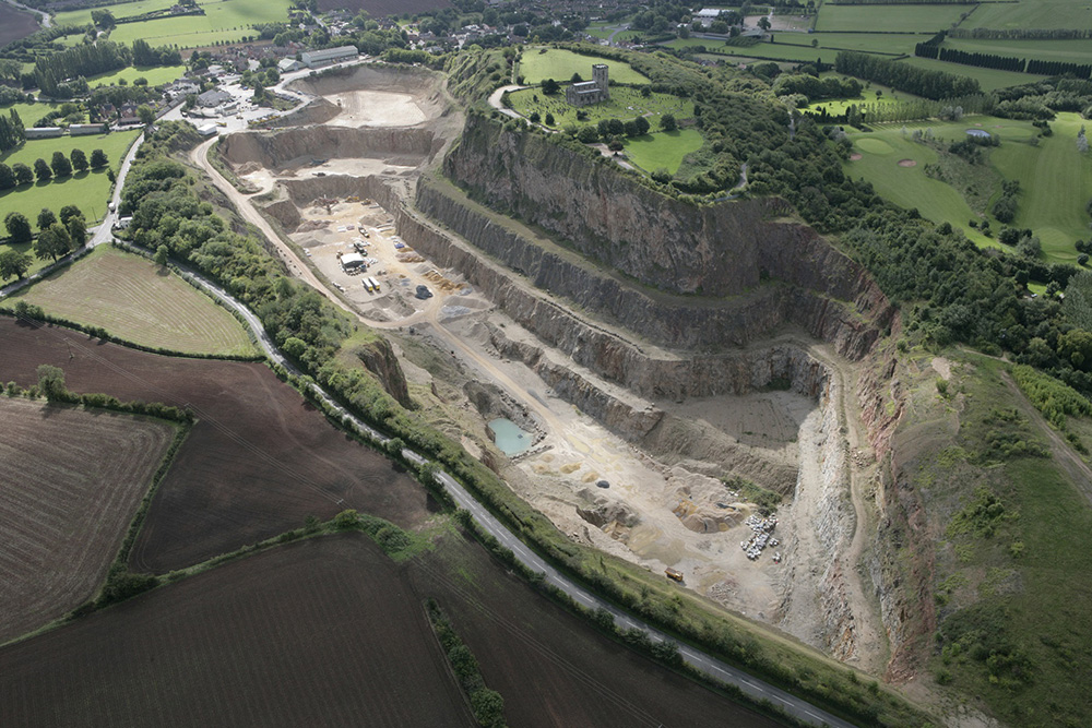 Breedon Quarry in Breedon on the Hill, Leicestershire