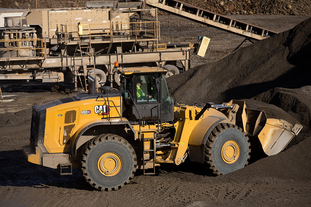 Cat 980 XE (pictured) and 982 XE wheeled loaders deliver a good return on investment in less than two years