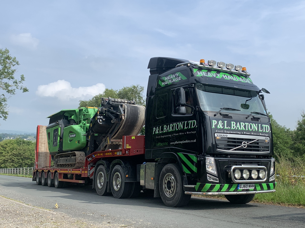 P&L Barton’s EvoQuip Colt 1000 in transit