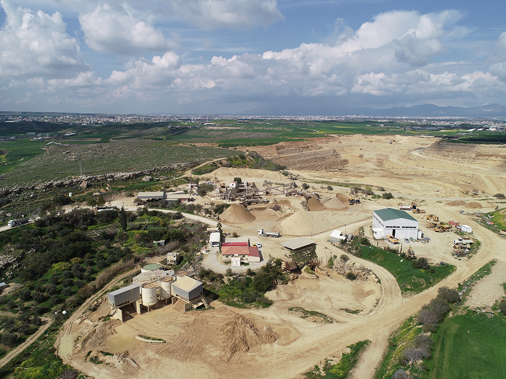 Latomia Latouros’s calcareous limestone quarry in Dali