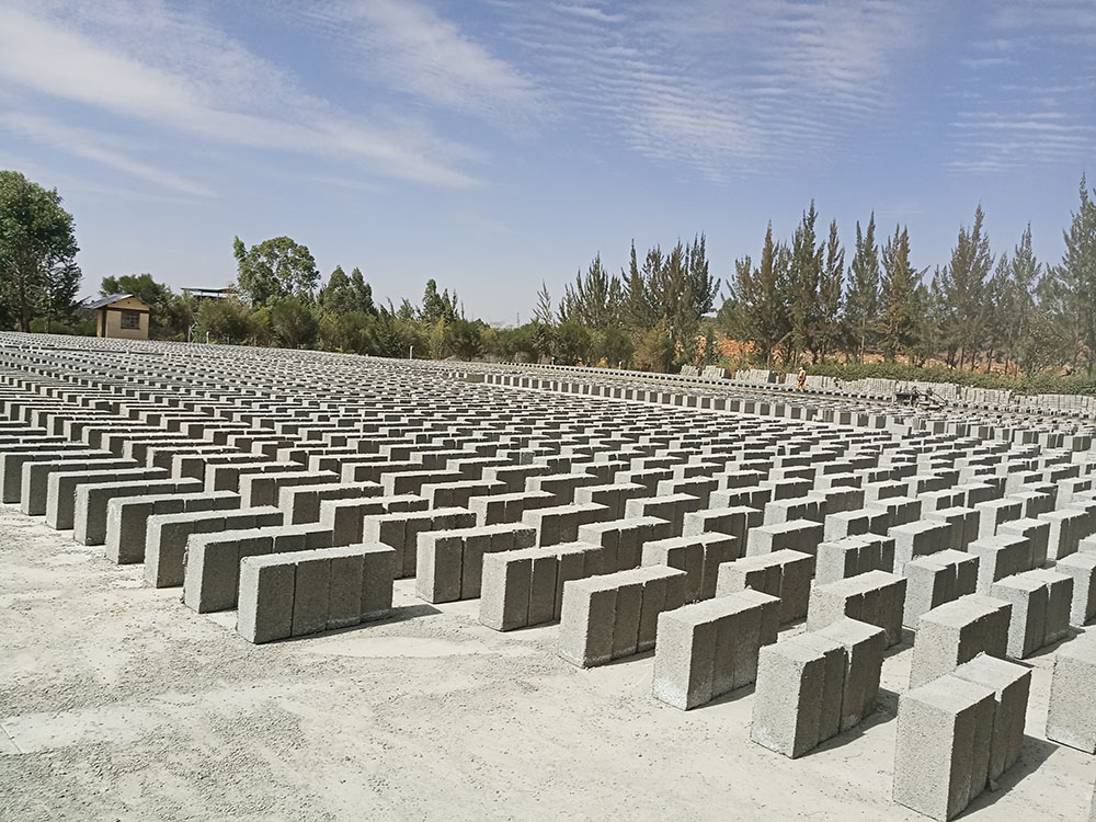 Construction bricks ready for the market at Sirikwa quarry in Kenya; Pic: Shem Oirere