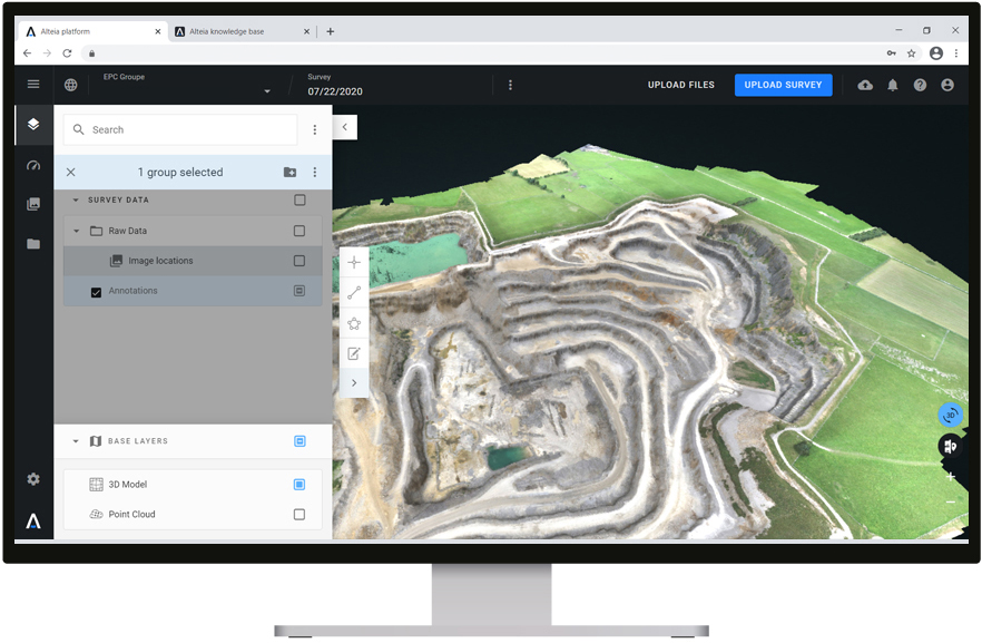 A screengrab from EPC-UK’s Expertir state-of-the-art drilling and blasting software