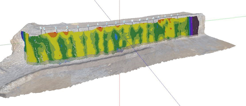 Expertir is used to interpret high-density point-cloud data to generate precise information for the blast design stage