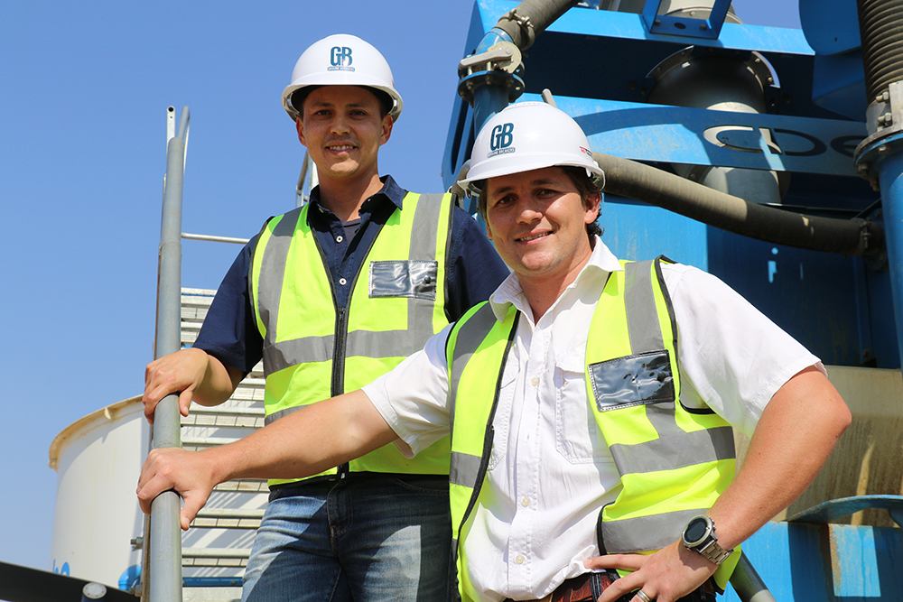 Johan Meintjes (left) and JC Janse van Vuuren, owners of Ground Breakers. 