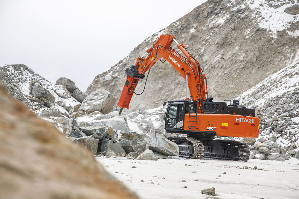 A Hitachi ZW370-6 wheeled loader operated by Finnish contractor Niemisen