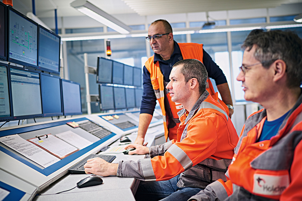 Digital technology in use at Holcim’s Untervaz cement plant in Switzerland