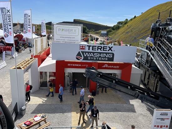 Terex WS stand at Hillhead 2022