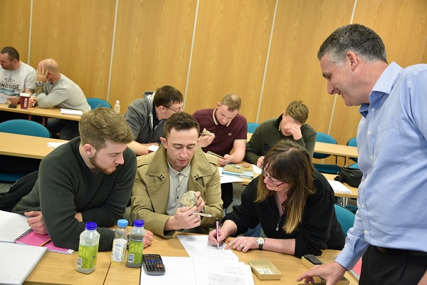 University of Derby Centre for Mineral Products students at work