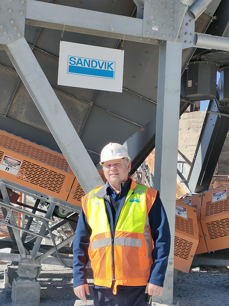 Jaco Benade, project manager – Crushing and Screening, Sandvik Rock Processing