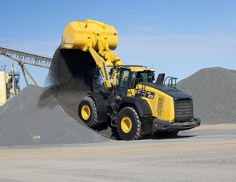 Komatsu is due to showcase its WA475-10 wheeled loader at the rescheduled SaMoTer 2020