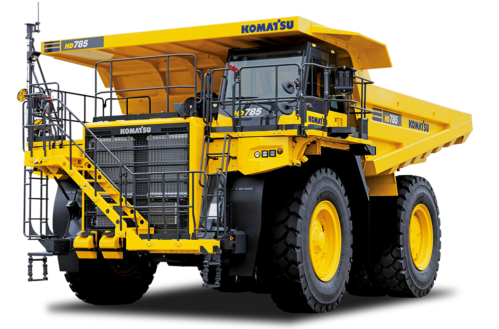 Komatsu’s new HD785-8 RDT has a payload capacity of 92.2 tonnes