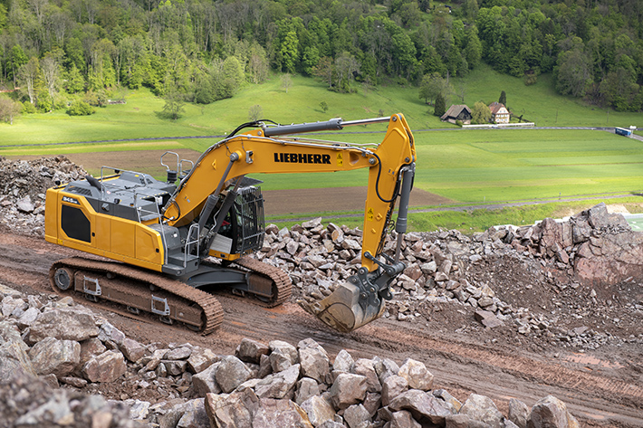 Nouvelles Carrières d’Alsace’s new Liebherr R 945 G8 excavator DIREC