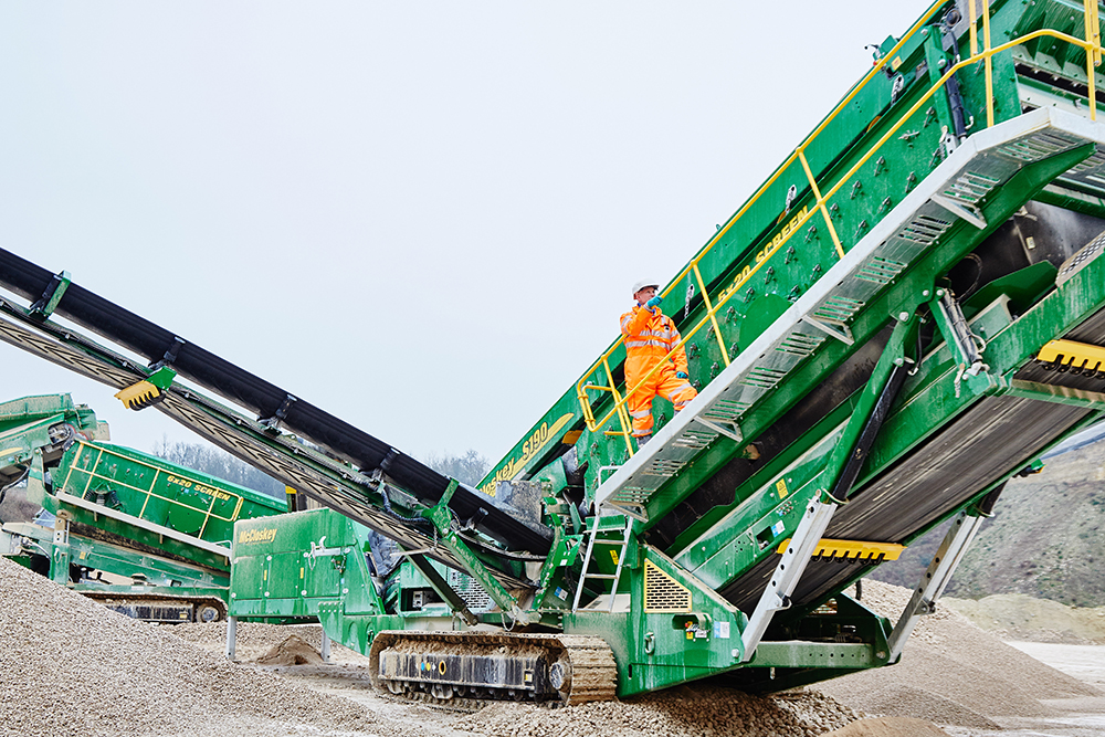 Paul Fenwick on Fenstone Minerals’ McCloskey S190 Double Deck screener