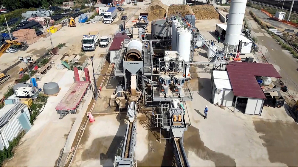 Profeta’s Baioni washing and recycling plant at its waste recycling and processing facility in the Sicilian port of Palermo