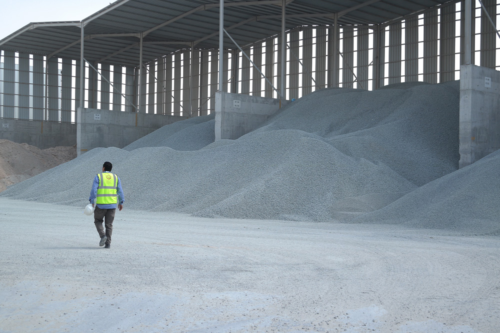 A Gulf Rocks building materials storage site. Picture: Gulf Rocks