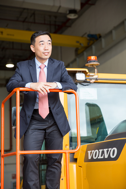 Sam Lu, Volvo CE Region China head of sales support & dealer development