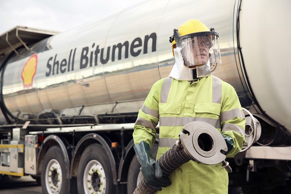 Shell Bitumen worker