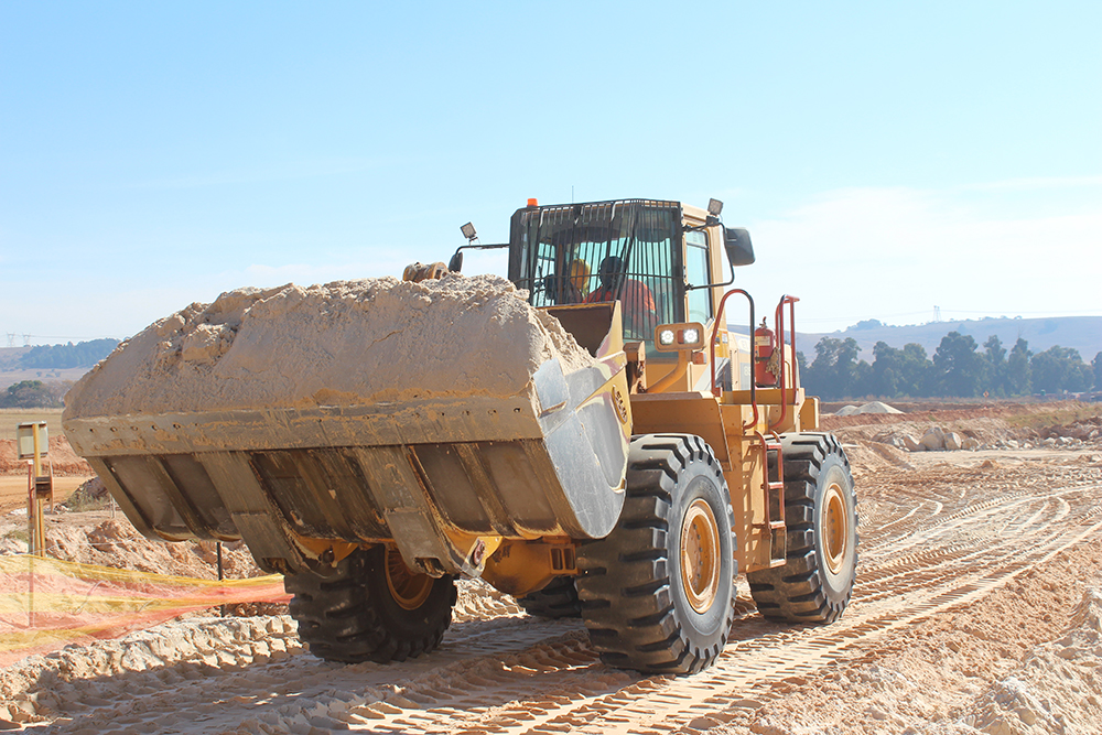 The Kawasaki 85Z5 wheeled loader