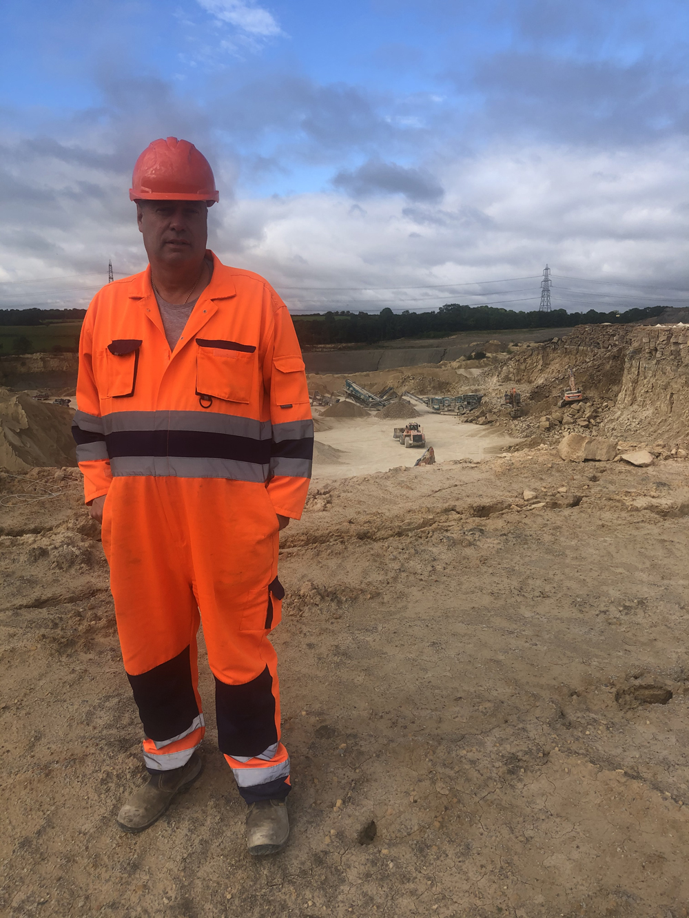 Steve Johnson, manager of Creeton Quarry, part of the Johnston Quarry Group