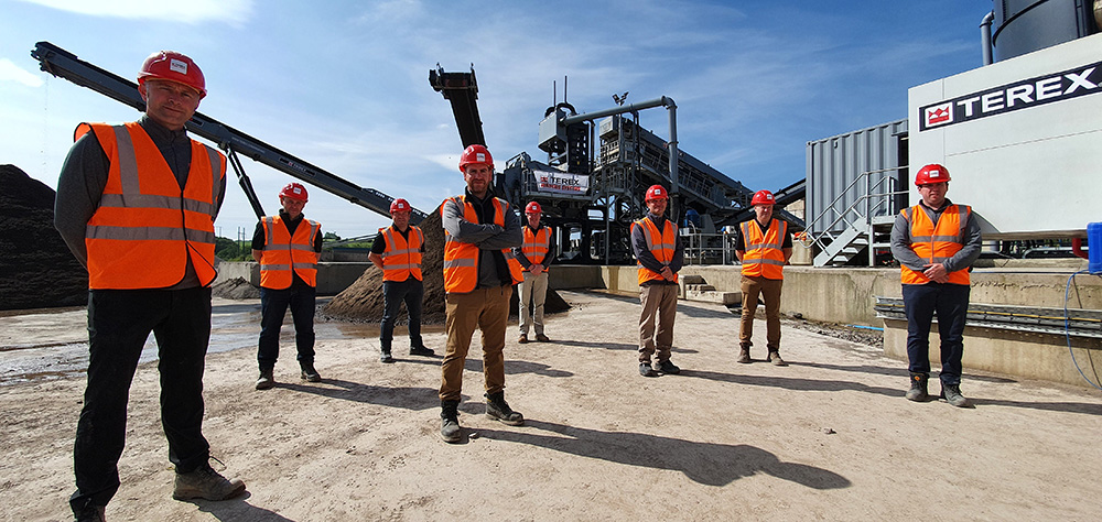 The Terex Washing Systems team that participated in the recent plant showcase at Keohane Readymix