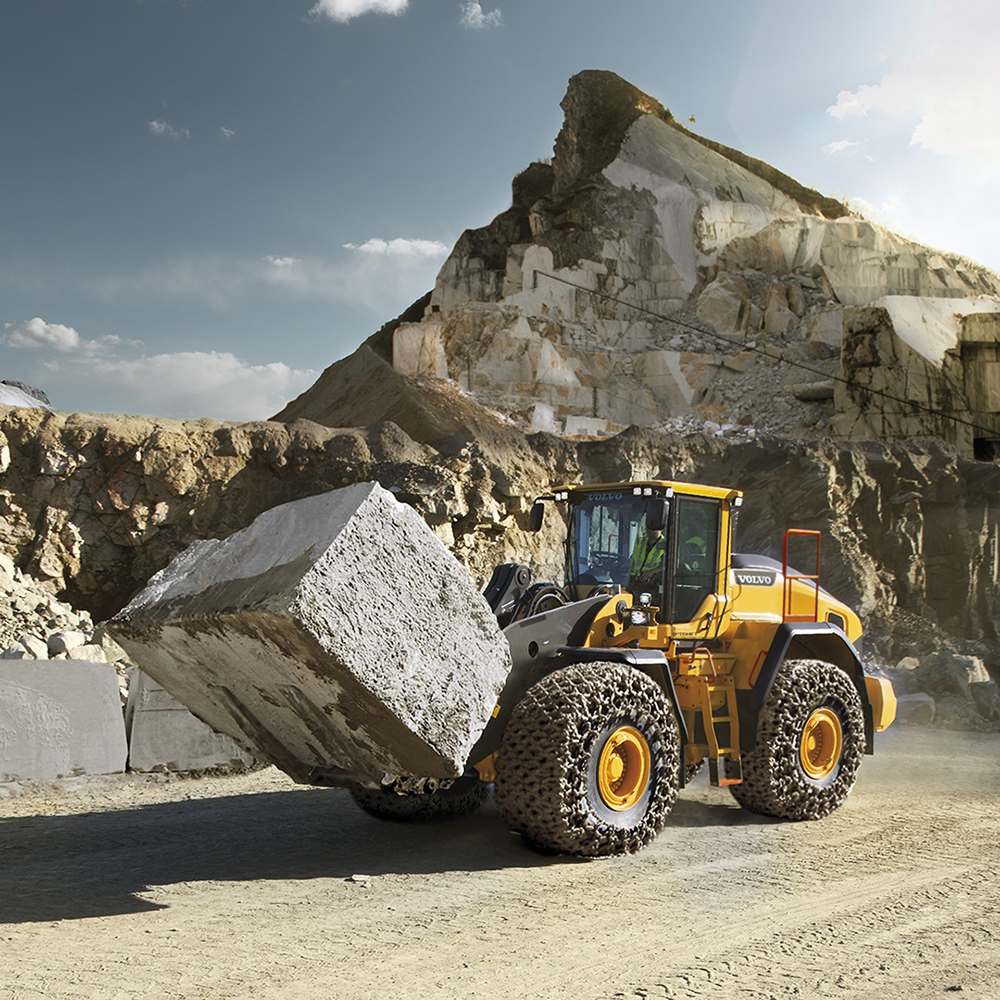 The Volvo L150 wheeled loader is a popular model with Spanish aggregate customers