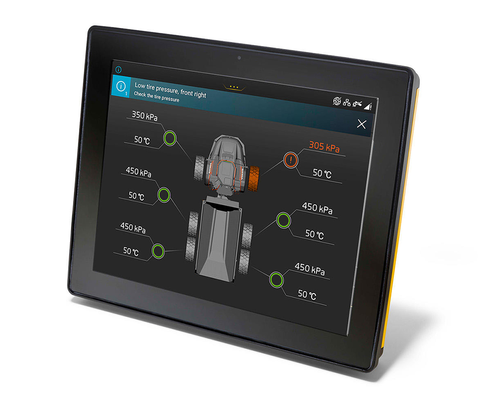 Volvo CE has added tyre-pressure monitoring to its Haul Assist suite of tools