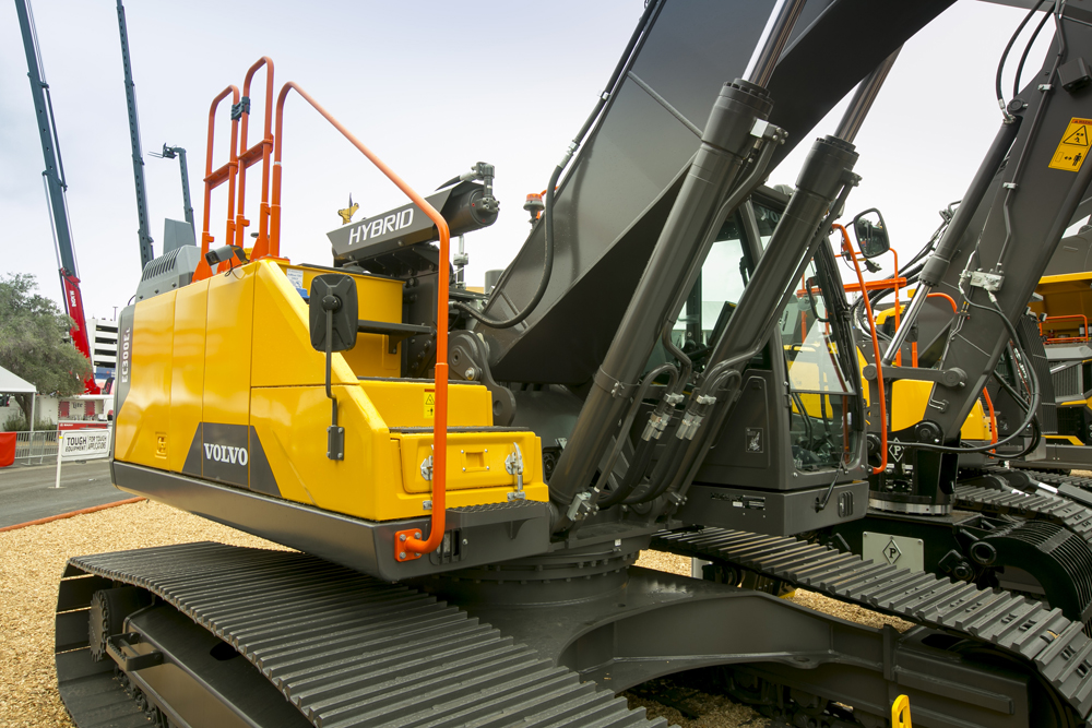 Volvo CE’s EC300E HYBRID excavator