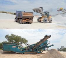 Bell L1806E loader, Powerscreen Chieftain 2100X screen 