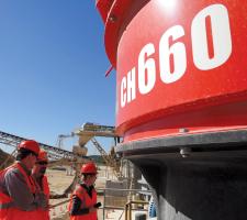 Sandvik CH660 cone crushers at Balcones Quarry 