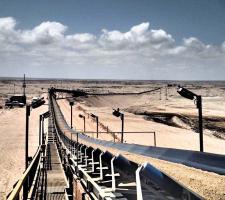 fixed conveyor section in Orangemund, Namibia