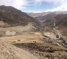 Tibet Julong Copper mine site in Qulong