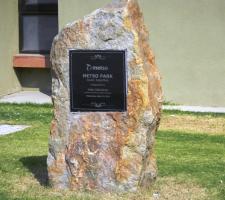 Metso Park’s inauguration plaque