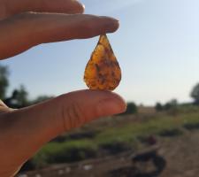 Stone Age settlement Tarmac quarry  IMAGE 02 - Leaf-shaped arrowhead.jpg