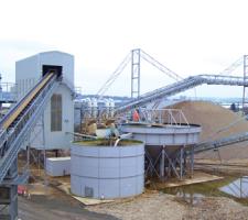 Hanson sand washing plant and effluent treatment