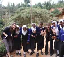 Commercial Team with the children of Kighare school