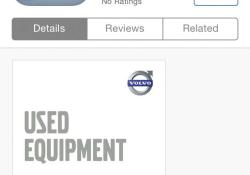 Volvo CE’s new used equipment App