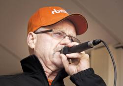 The auctioneer, at a Ritchie Bros sale