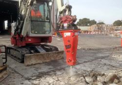 Dante Constructions’ small Rammer 455 breaker