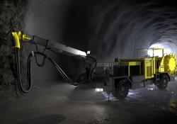 Meyco Versa mobile concrete spraying unit from Atlas Copco