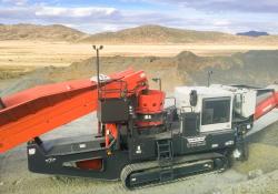 QH331 Sandvik Construction tracked mobile cone crusher 