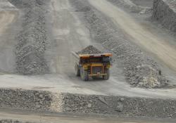 Caterpillar 777D truck at Ultra Tech Cement’s Rajashree quarry