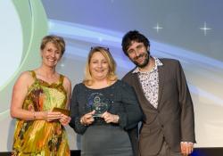 Caroline O’Donovan with the award